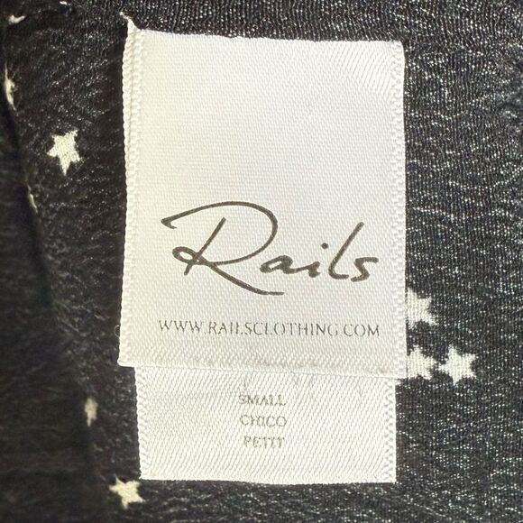 Rails Juliette Black Stars and Moon Dress Size Small - Picture 5 of 7